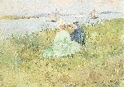 Maurice Prendergast Viewing the Ships oil painting on canvas